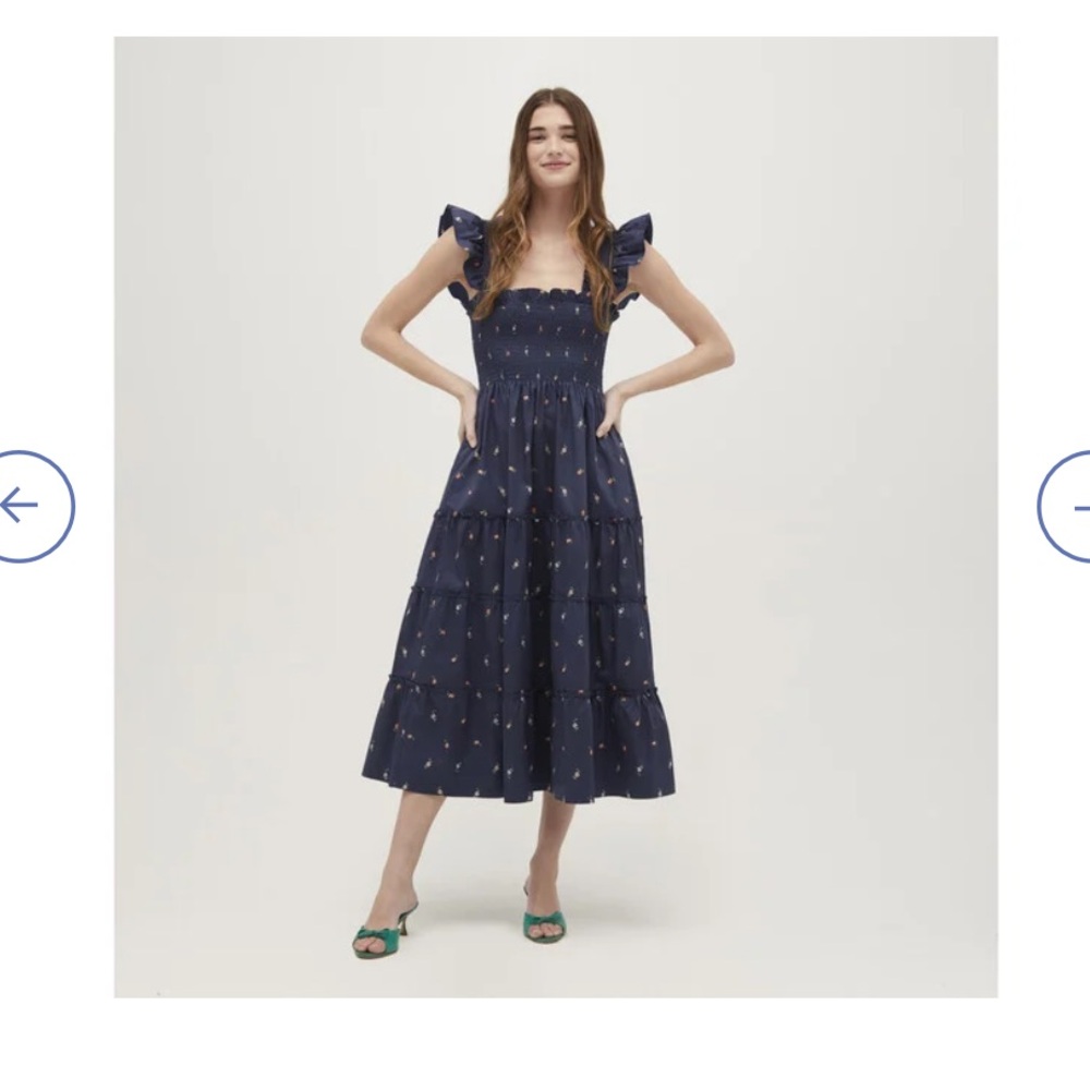 Hill House - Ellie Nap Dress, Petite Fleur in Navy